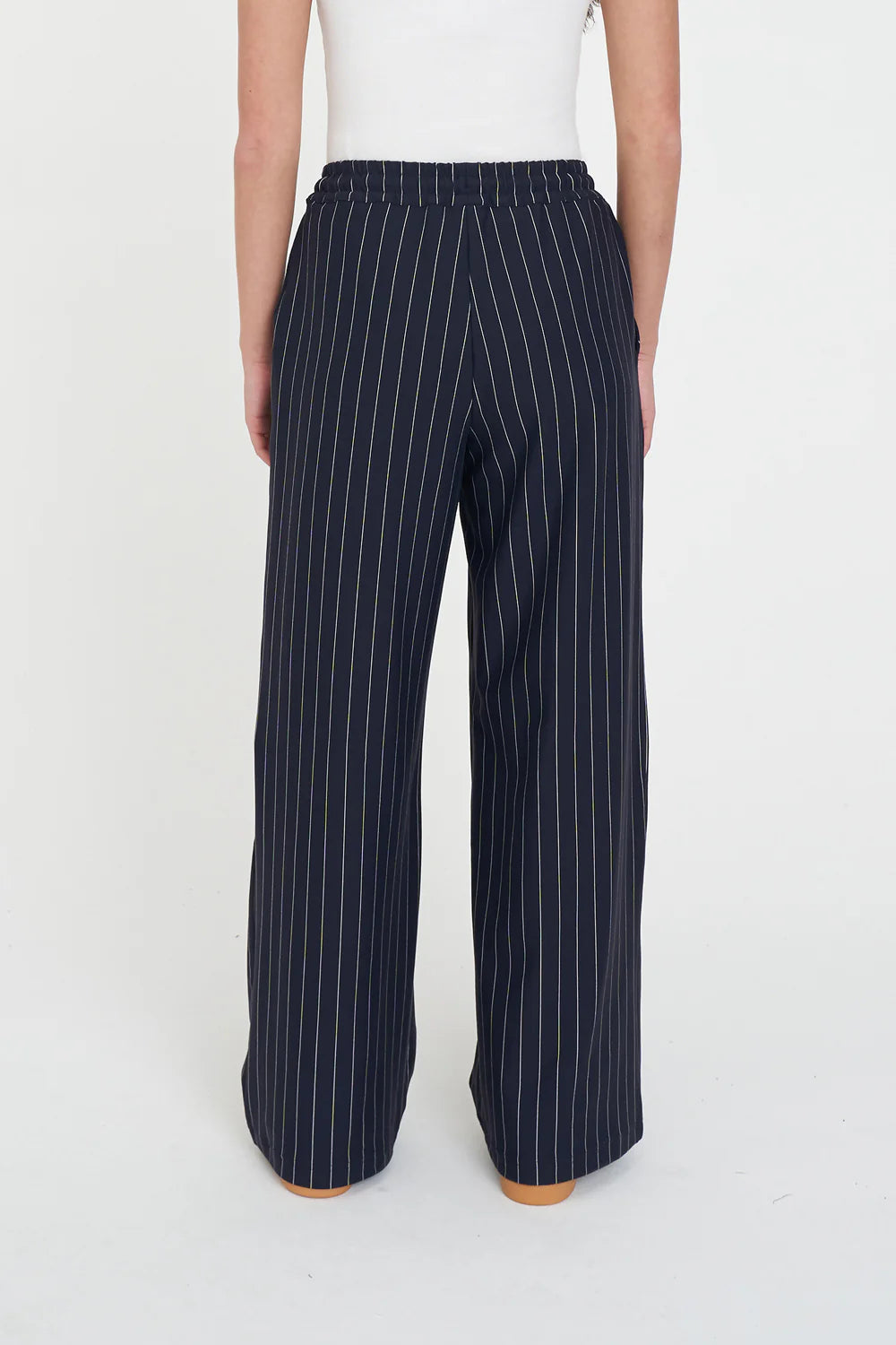HUFFER Stripe Hailey Trackpant Navy