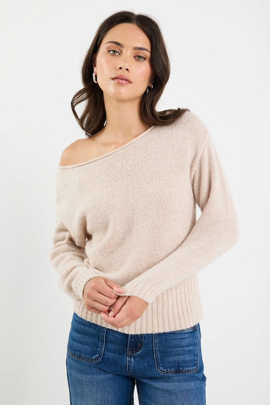 BY ROSA Society Oat off the Shoulder Top