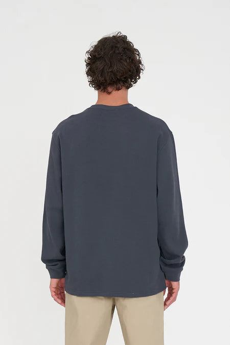 HUFFER Waffle Long Sleeve Sup Tee Ashphalt
