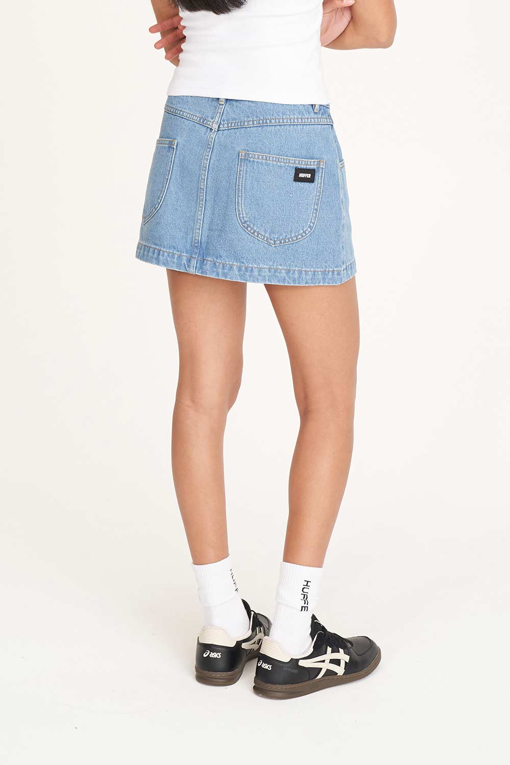 HUFFER 97 Denim Mini Skirt Drift Blue