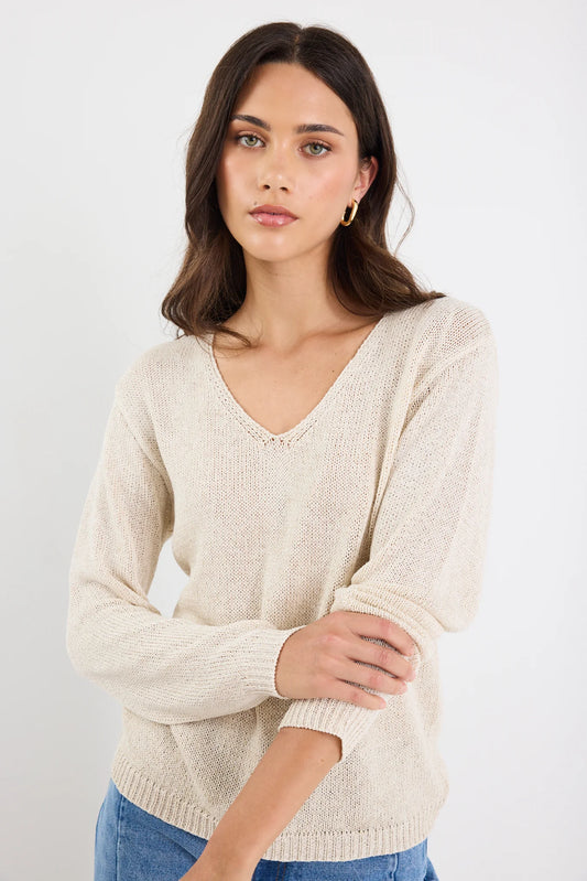 STORIES BE TOLD Afternoon Natural Relaxed Knit Jumper