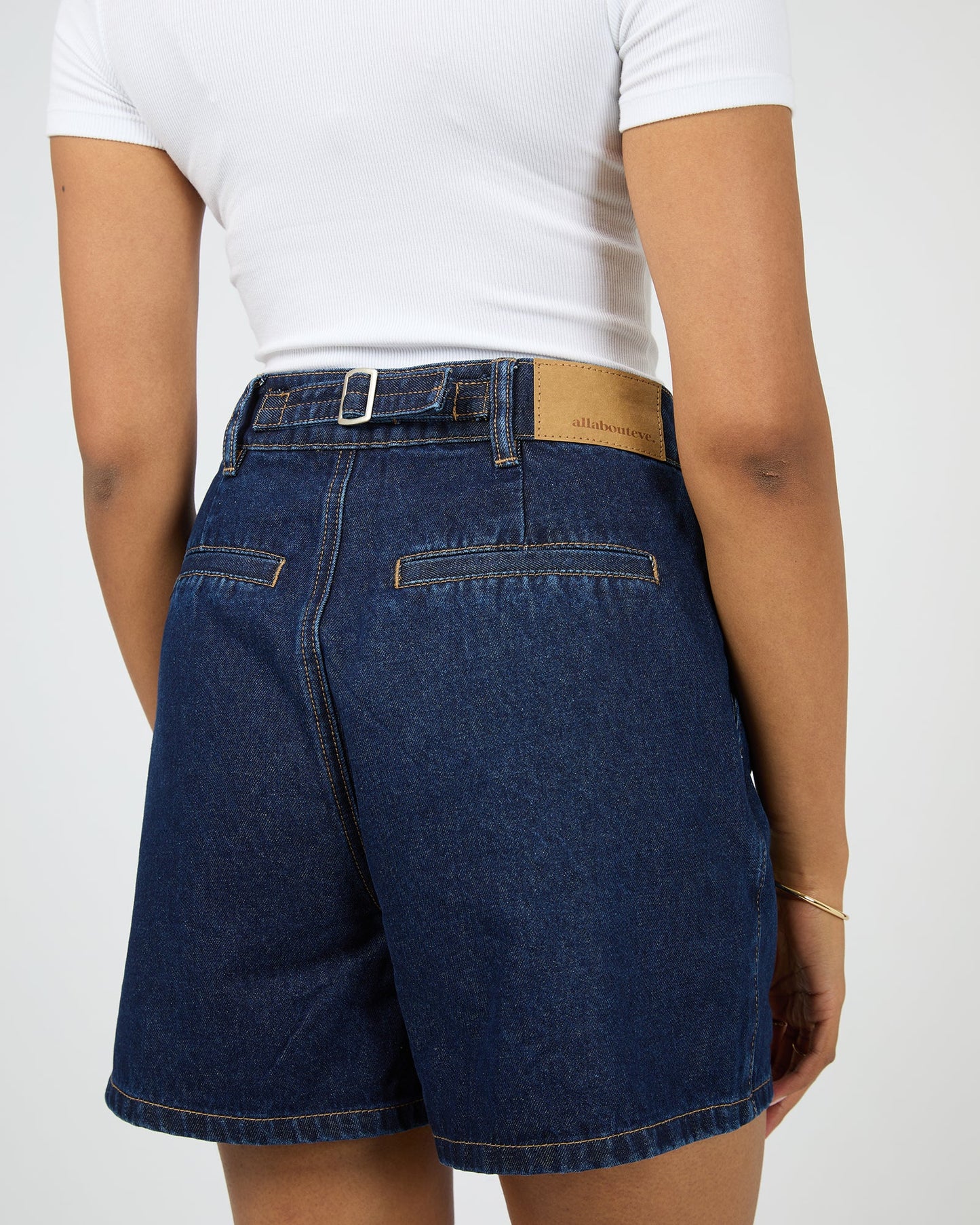 ALL ABOUT EVE Stevie Denim Short Indigo