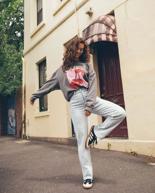 All About Eve Mon Amour Slouch Crew