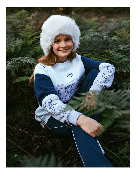 EVE GIRL Alpine Panelled Relaxed Fit Crew 8-14 years