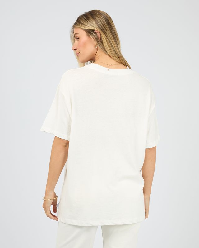 ALL ABOUT EVE Amalfi Relaxed Tee Vintage White