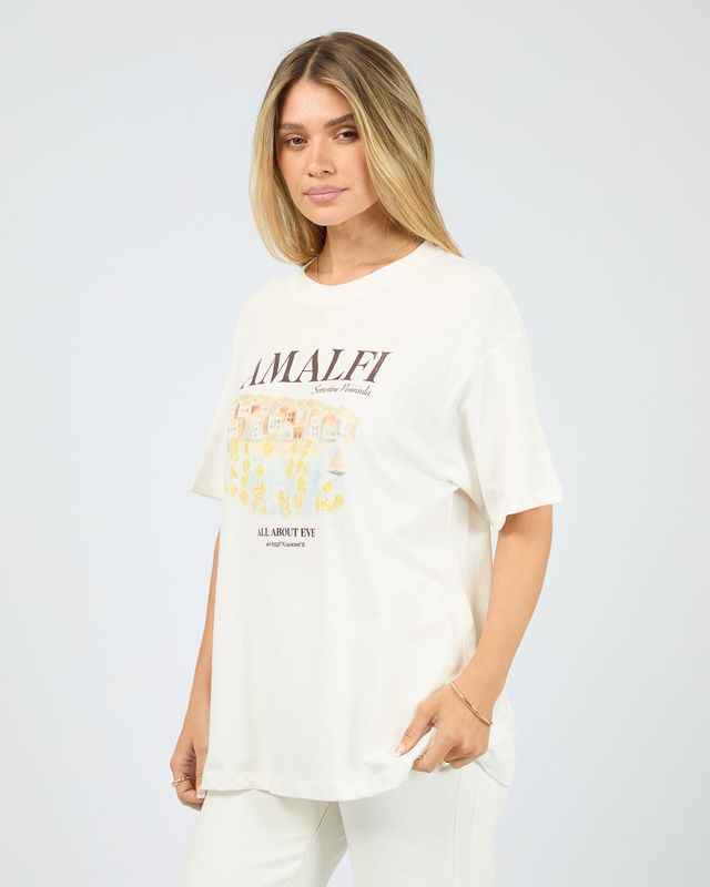 ALL ABOUT EVE Amalfi Relaxed Tee Vintage White