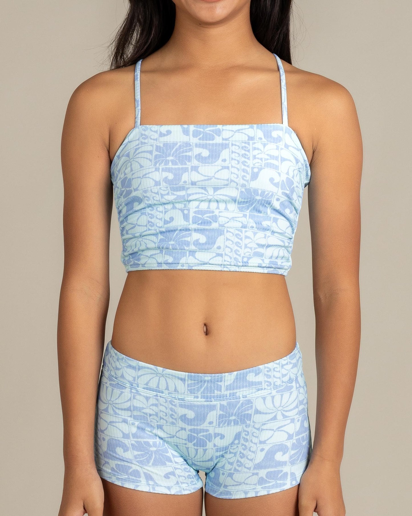 RIP CURL AOTS Oceanic Rib Tankini Set 8-14 years