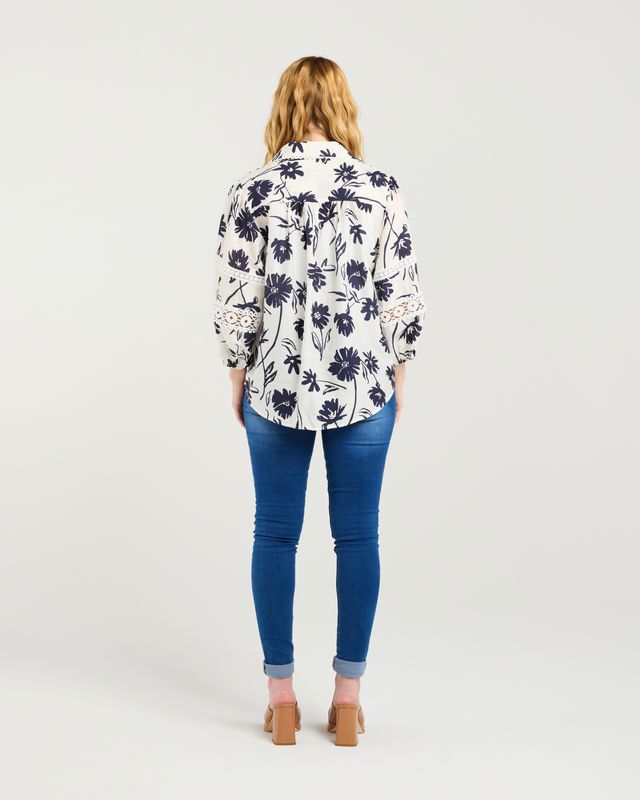 ZAFINA Arabella Shirt Ink Blossom