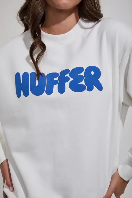 HUFFER Womens Arcade Juicy Crew Chalk