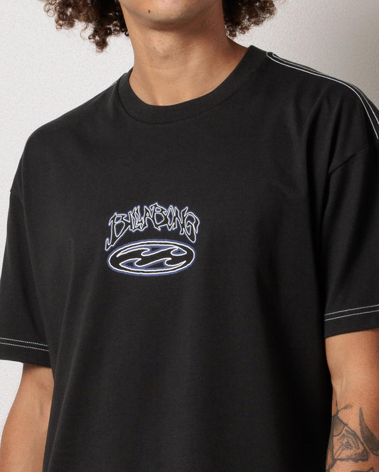 BILLABONG Bad Dog OG Tee Washed Black