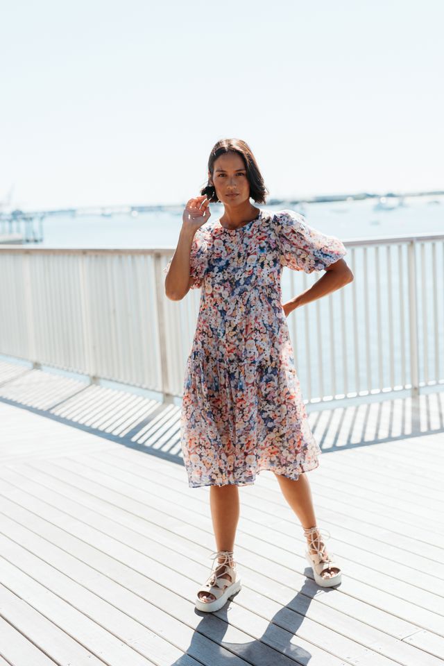 ET ALIA Becks Dress Poppy Patch