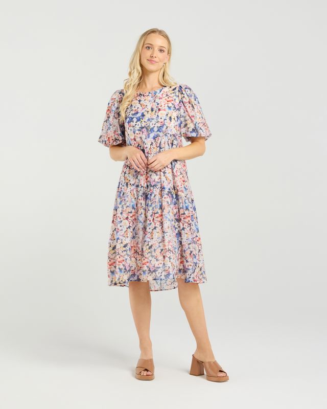 ET ALIA Becks Dress Poppy Patch