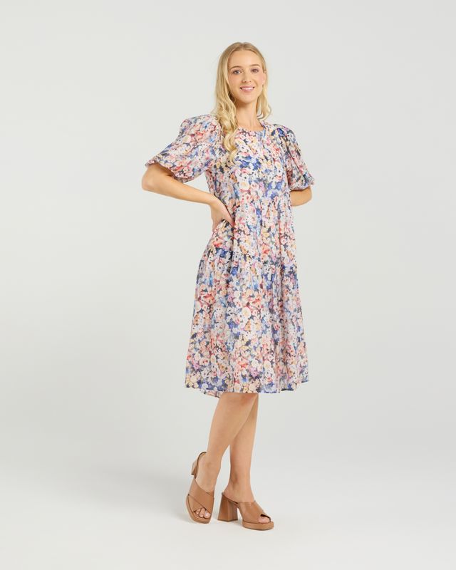 ET ALIA Becks Dress Poppy Patch
