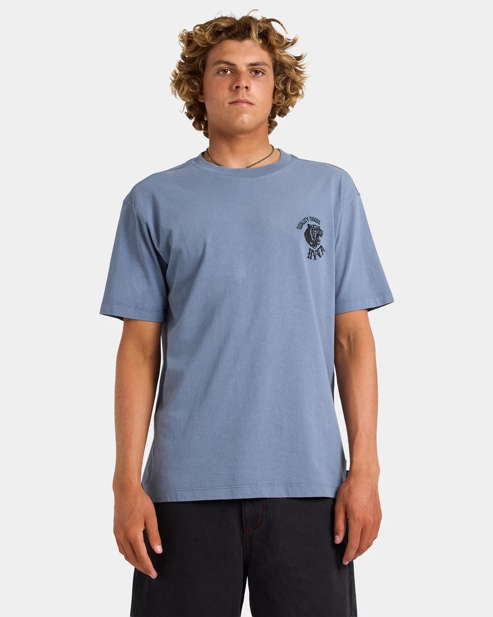 RVCA Big Cat Tee Vintage Navy