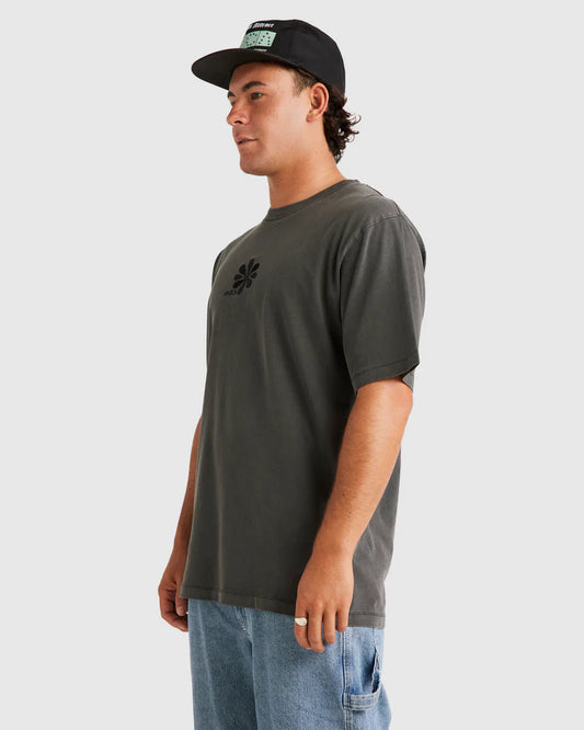 RVCA Blacked Out SS Tee Washed Black