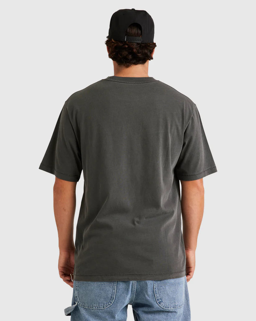 RVCA Blacked Out SS Tee Washed Black