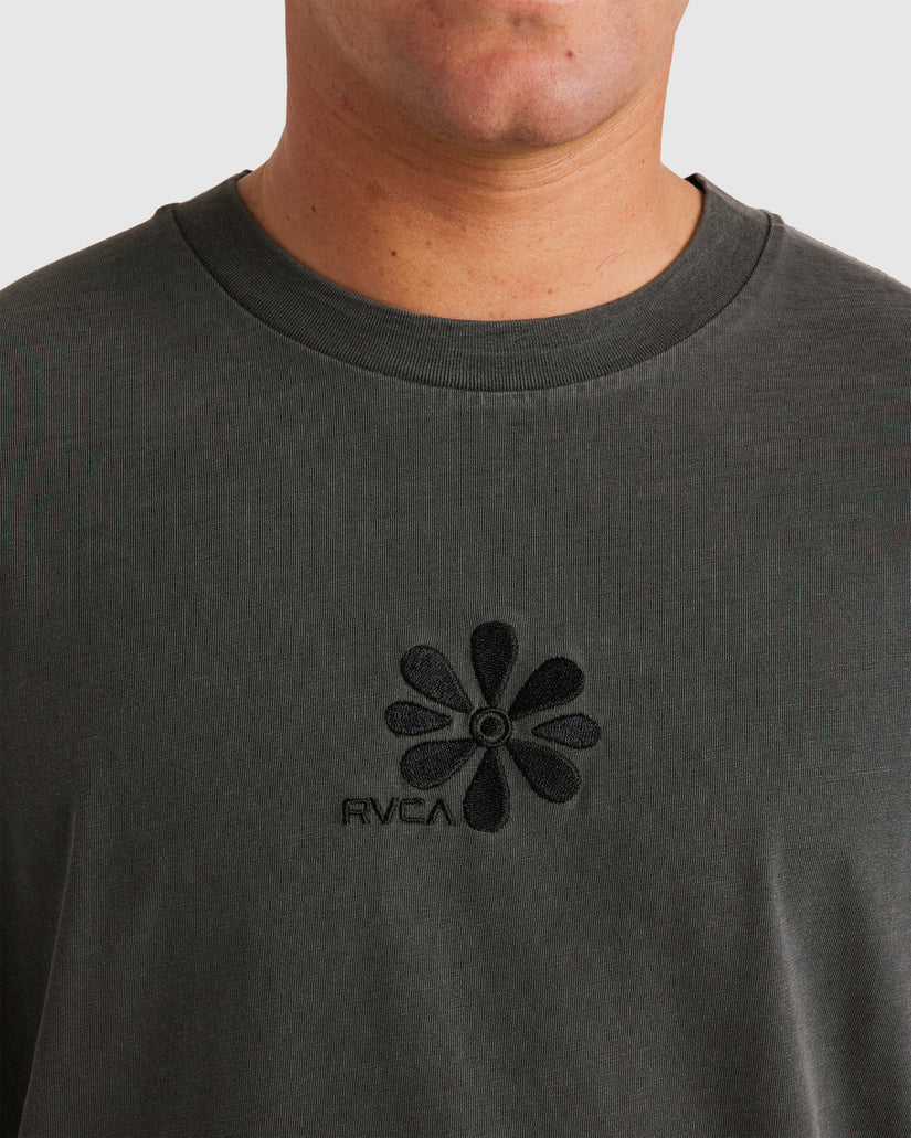 RVCA Blacked Out SS Tee Washed Black