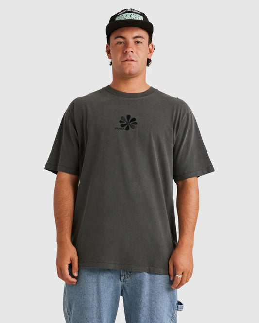 RVCA Blacked Out SS Tee Washed Black