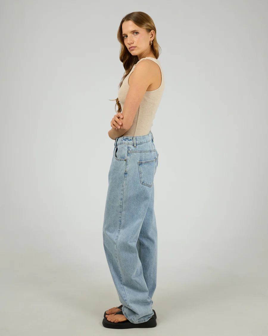 SILENT THEORY Blake Rib Top Oat