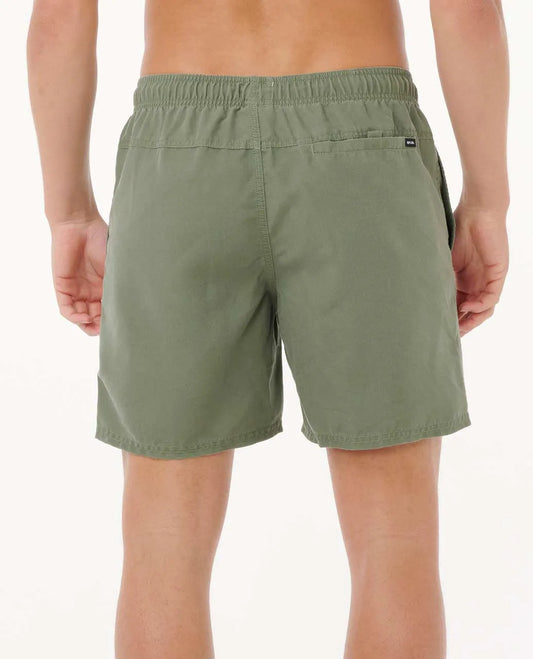 RIP CURL Bondi Volley Elastic Waist Short Cactus Green