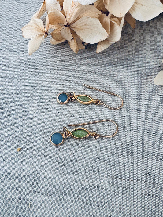 TWIGG JEWELLERY Botanic Gem Dangle Earrings