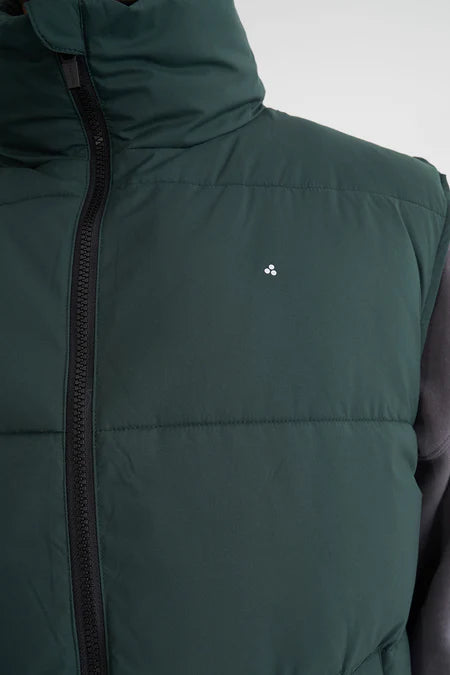 HUFFER Mens Box Puffer Vest Forest Green