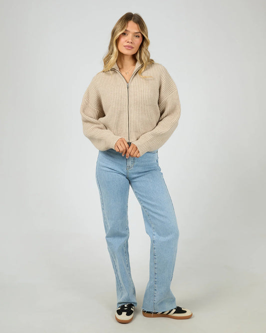 ALL ABOUT EVE Bridie Knit Zip Through Cardigan