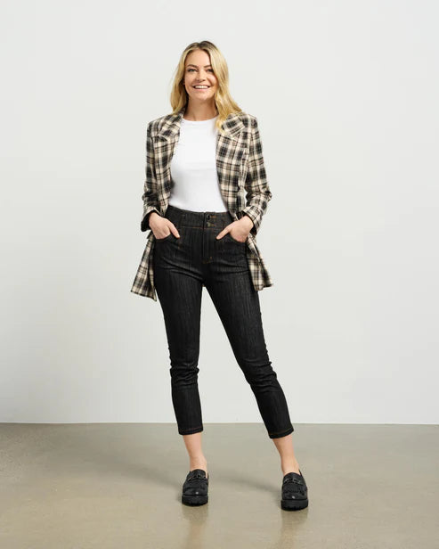 ET ALIA Brooke Blazer Beige Plaid