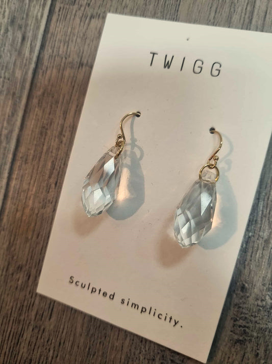 TWIGG JEWELLERY Austrian Crystal Droplet Earrings