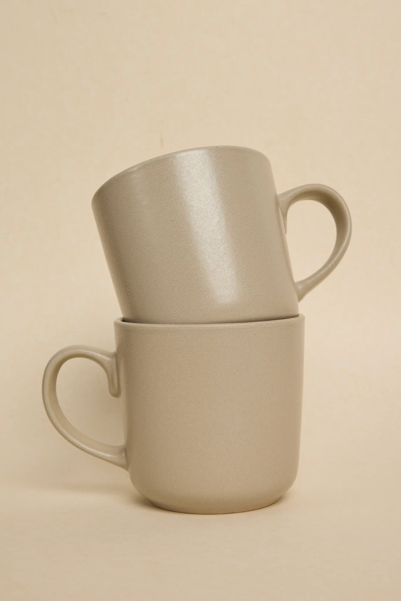 WILLOW + MAE Caffeine Fix Stone Speckle Pack of 2 Mugs