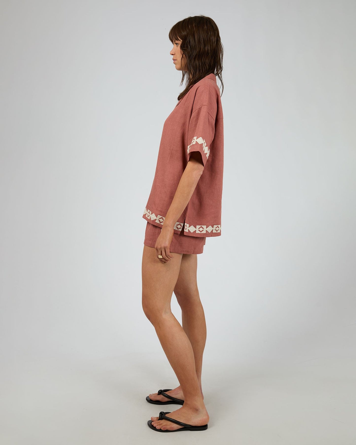 Silent Theory Capri Shirt Clay