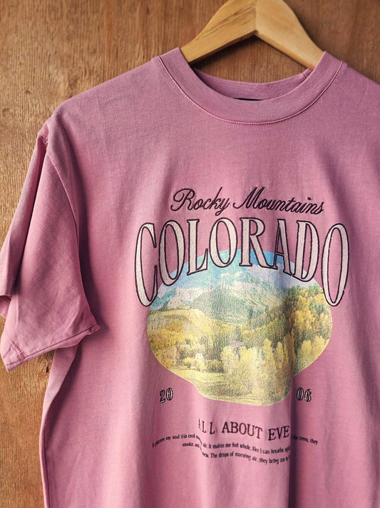 ALL ABOUT EVE Rocky Mountains Relaxed Tee Quartz Pink