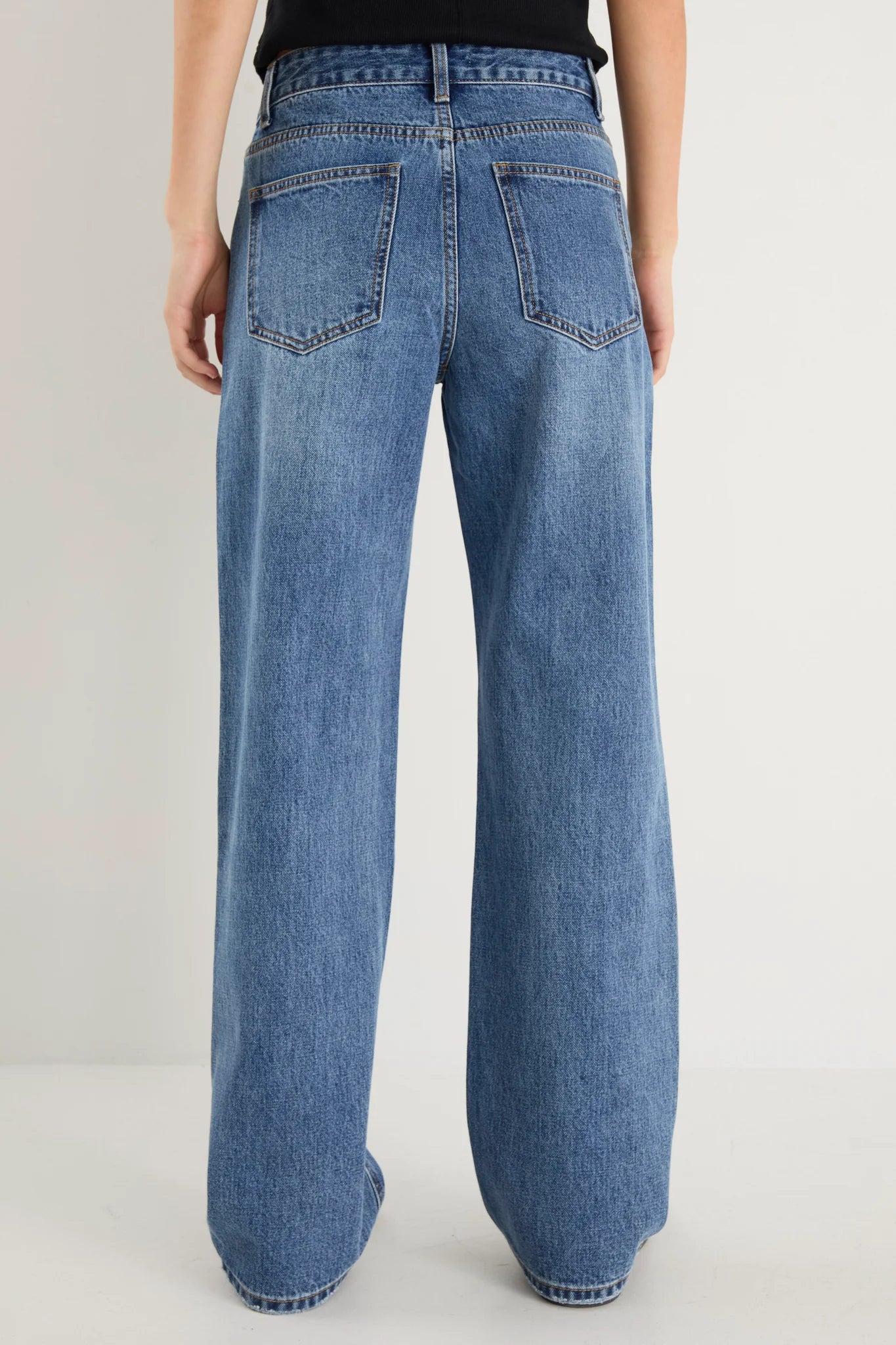 RE:UNION Cedar Mid Rise Jean Storm Blue