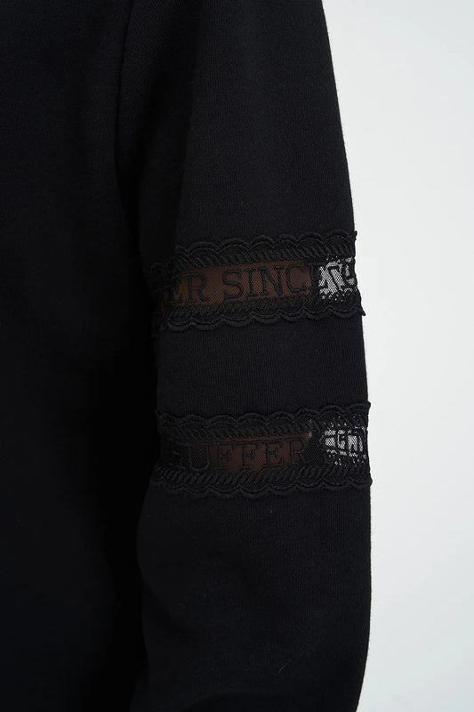 HUFFER Cherie Classic Crew Black