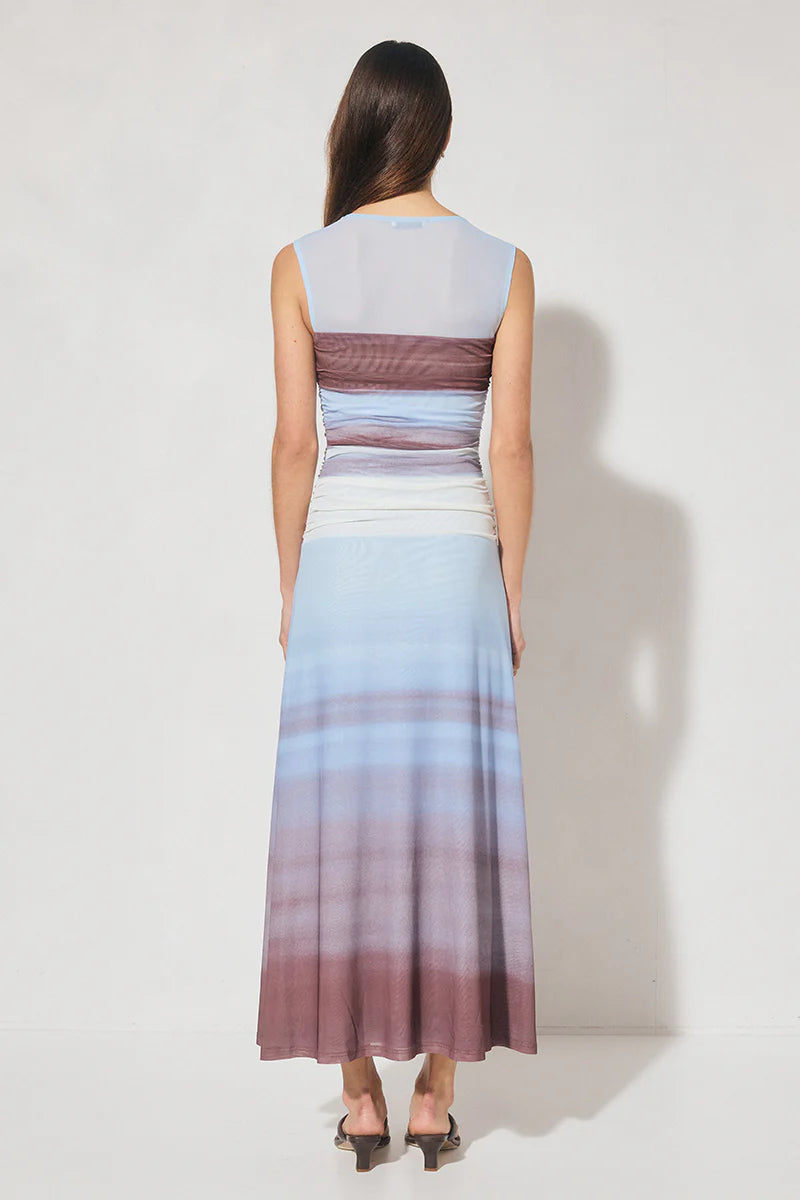 MON RENN Chroma Dress Dusk Stripe