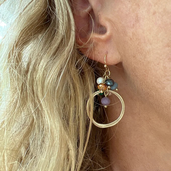 TWIGG JEWELLERY Circle Cluster Earrings