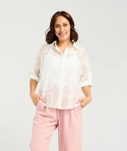 ZAFINA CLARA SHIRT White Jasmine