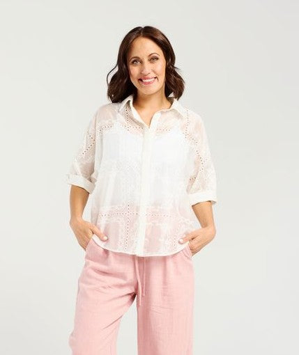 ZAFINA Clara Shirt White Jasmine