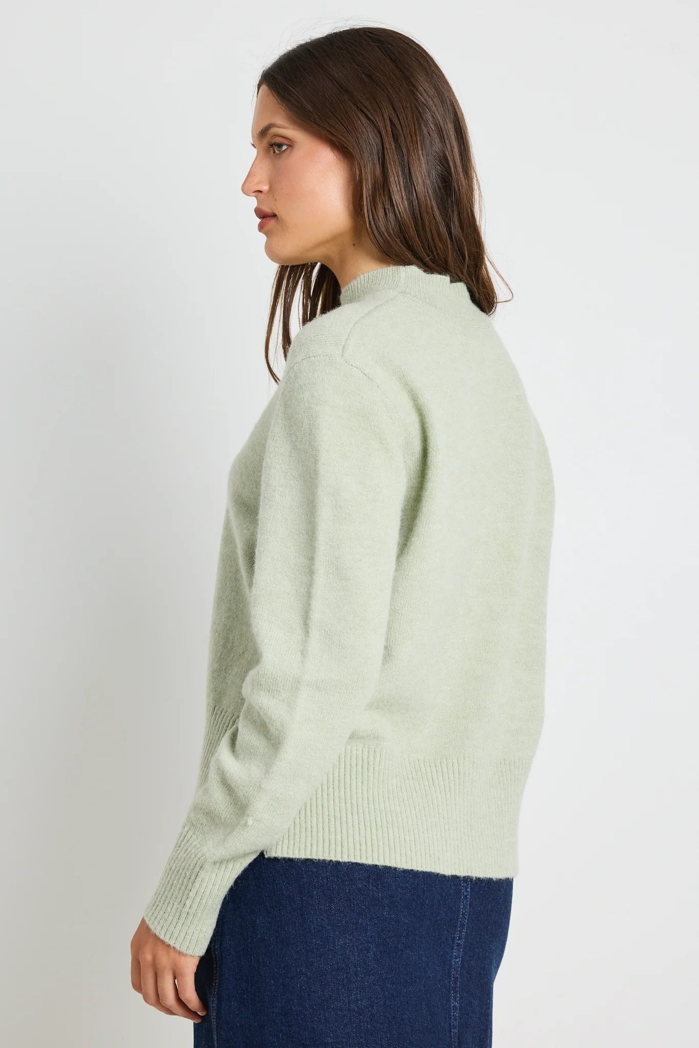 IVY + JACK Cloud Sage Funnel Knit