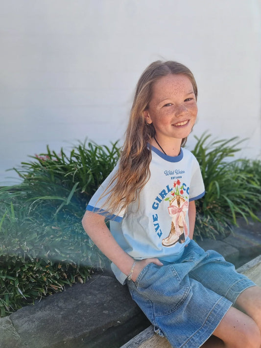 EVE GIRL Rodeo Ringer Tee 3-7 years