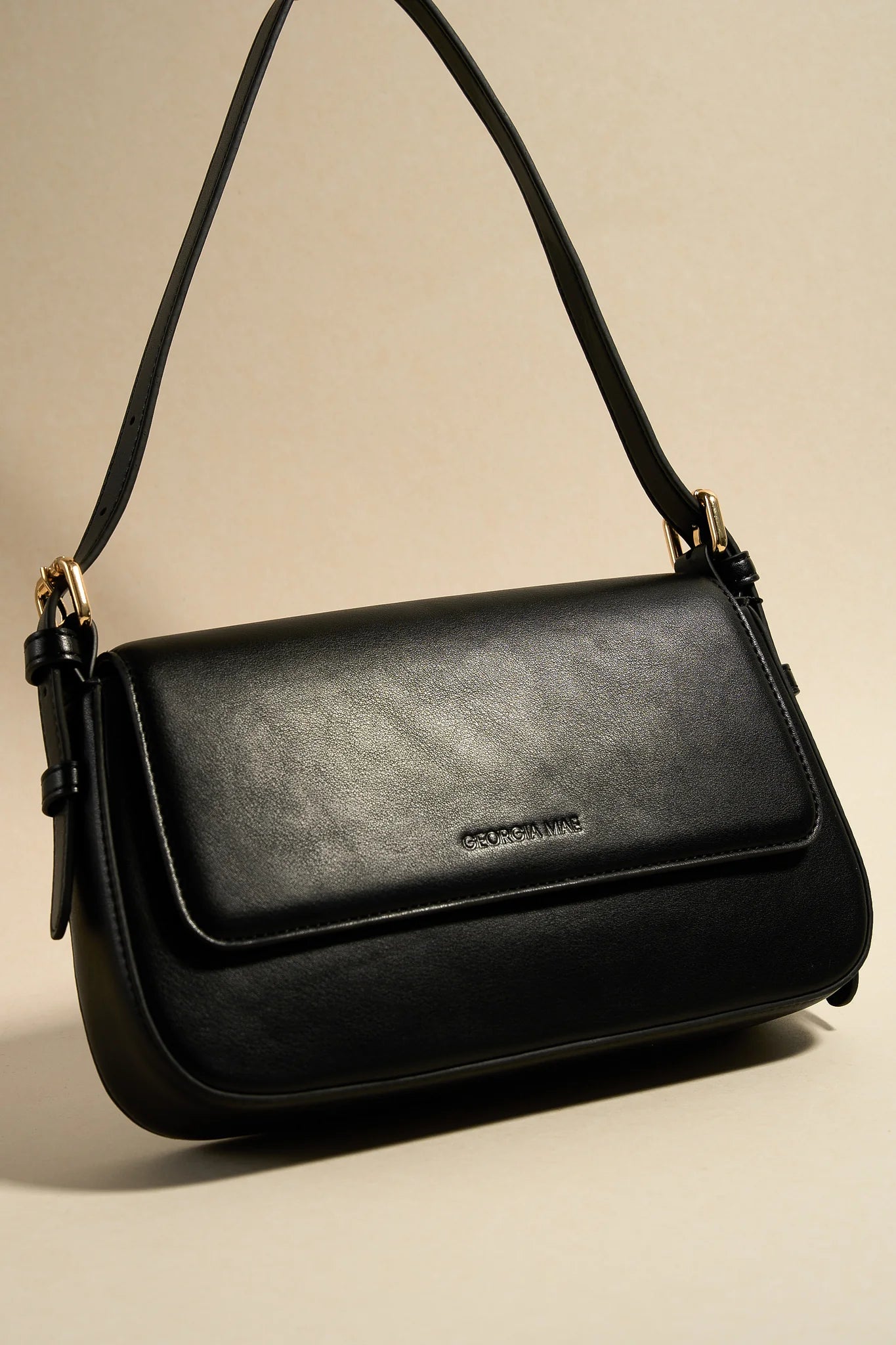 GEORGIA MAE Date Night Black Shoulder Bag