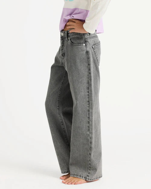 ROXY Girl Dawn Patrol Mid Lava Denim Pant 8-14 years