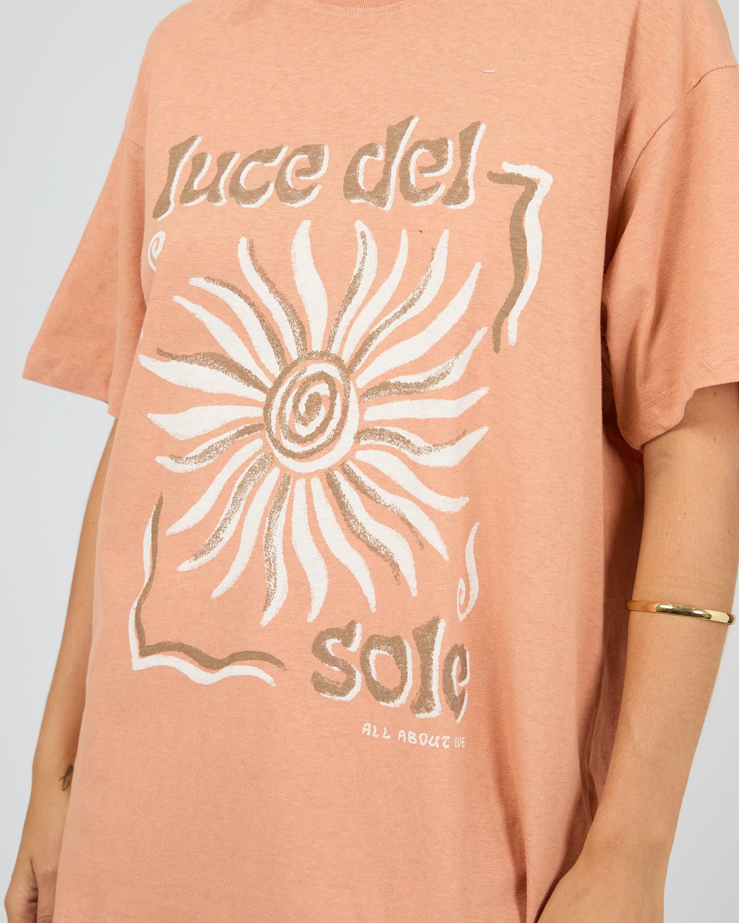 ALL ABOUT EVE De Sole Relaxed Tee Cinnamon