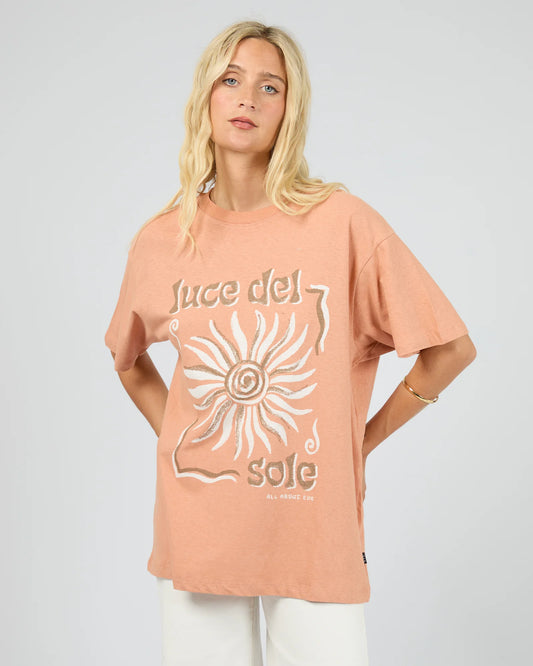 ALL ABOUT EVE De Sole Relaxed Tee Cinnamon