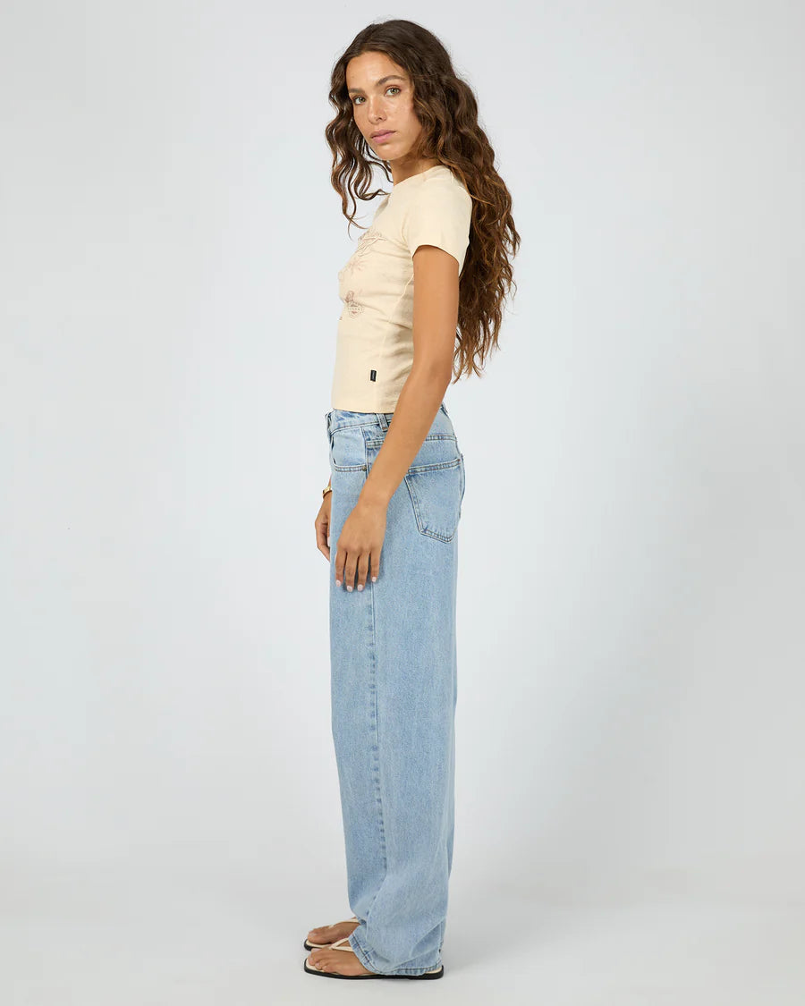SILENT THEORY Denim Drive Tee Vanilla