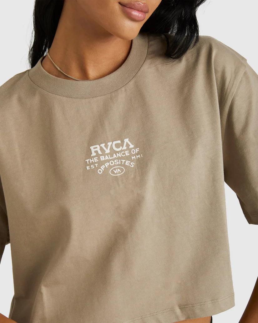 RVCA Deserted Half Tee Khaki