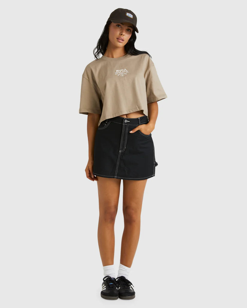RVCA Deserted Half Tee Khaki