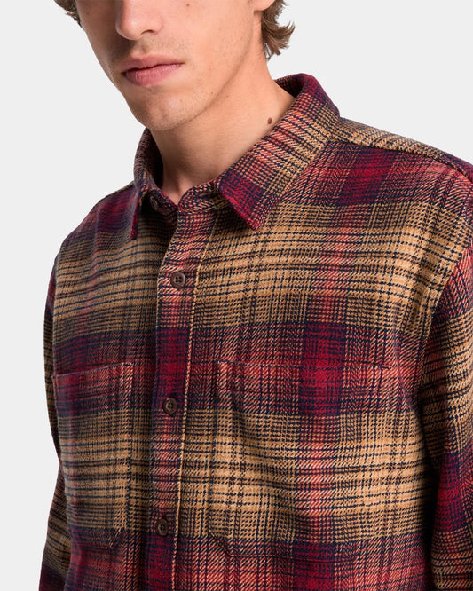 QUIKSILVER DNA Flannel Shirt Tabacco Check