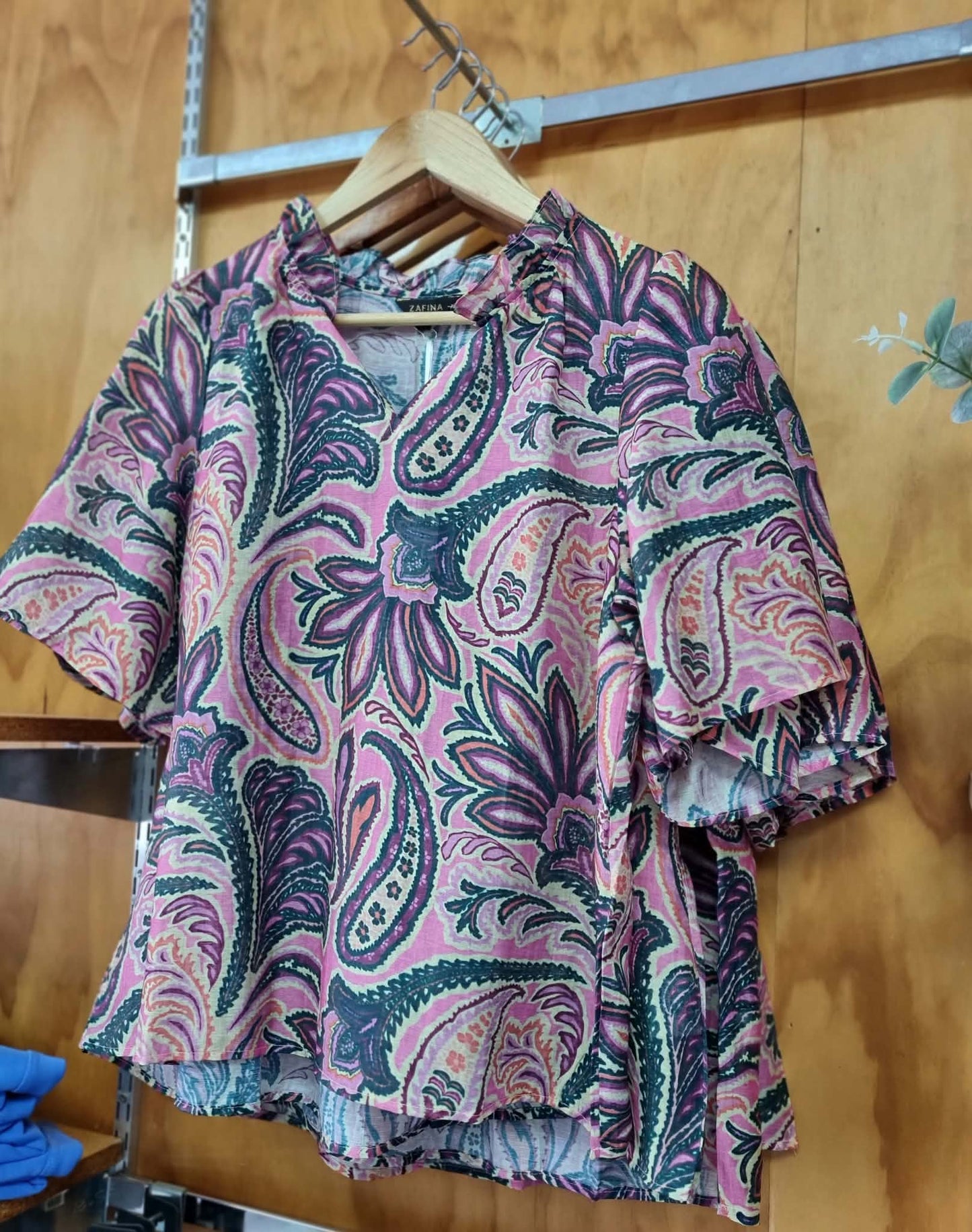 ZAFINA Hazel Top Paisley