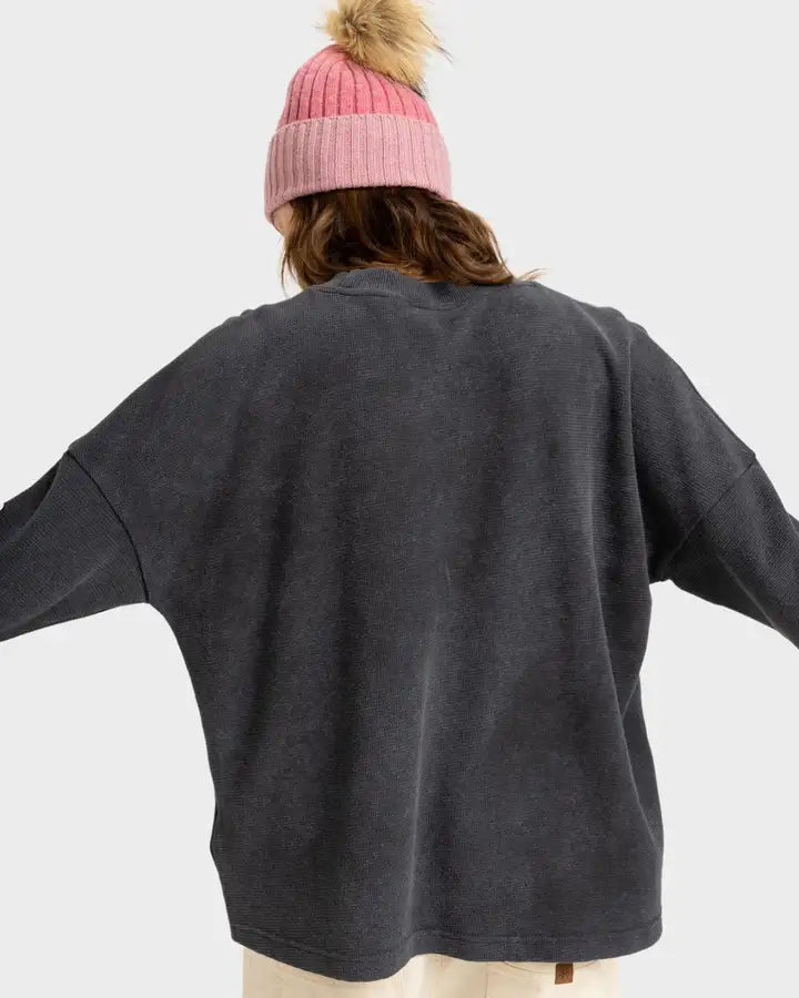 ROXY East Side Midweight Long Sleeve Waffle Tee